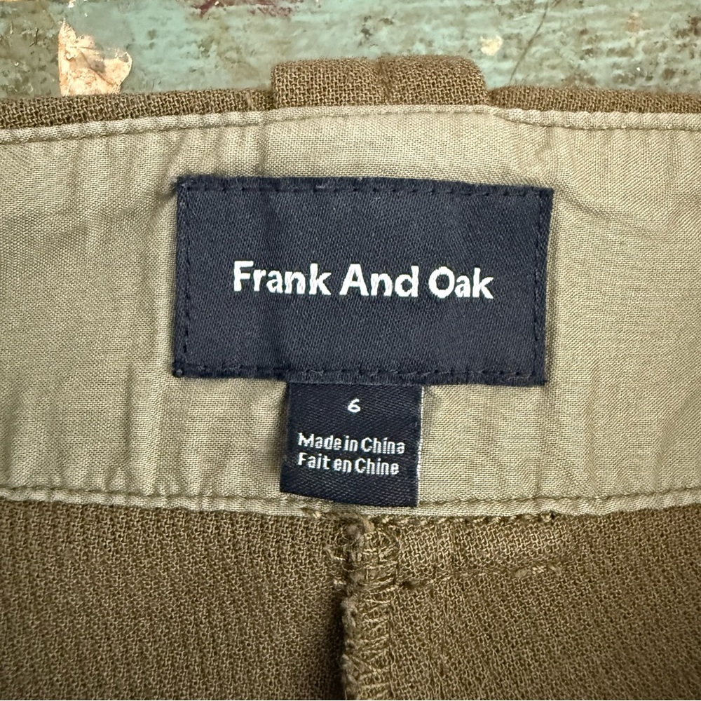 Frank and Oak The Utility Alice Straight Pant in Dark Olive Sz 6 Minimalist - Picture 10 of 16